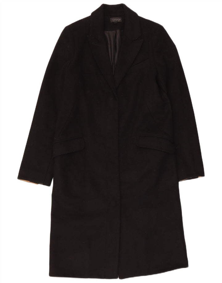 Topshop Manteau Femme UK 8 Petite Laine Noire
