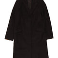 Topshop Manteau Femme UK 8 Petite Laine Noire