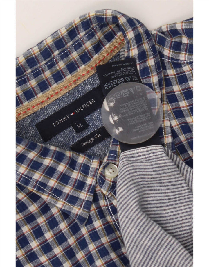 Tommy Hilfiger Chemise Vintage Fit XL Bleu Vichy pour Homme