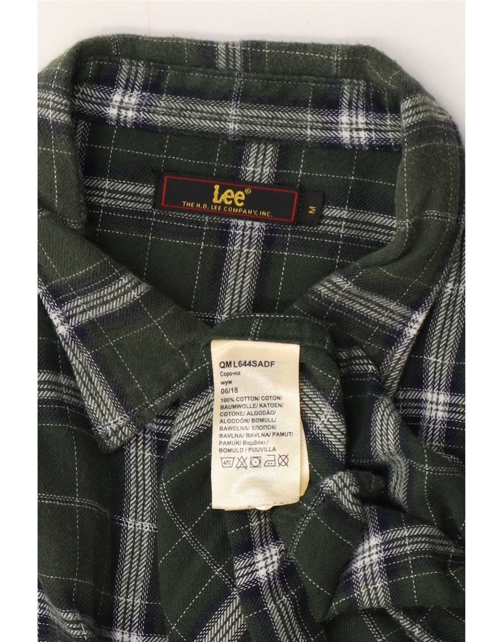 Lee Chemise en Flanelle Homme Vert Moyen à Carreaux en Coton
