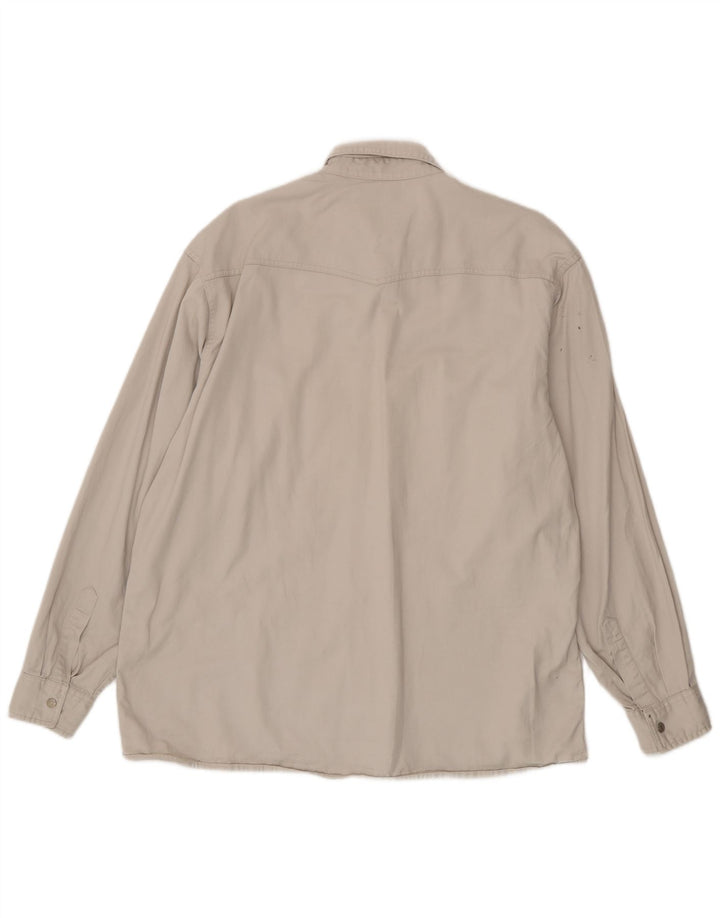 Chemise en jean homme vintage grand beige