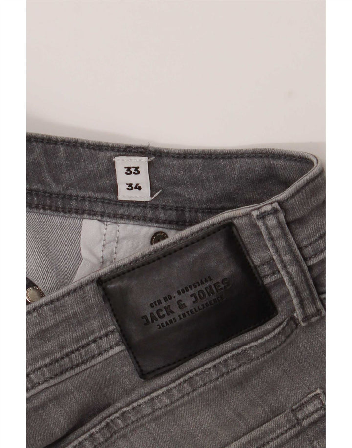 Jack & Jones Jean Slim GLENN W33 L34 Homme Gris