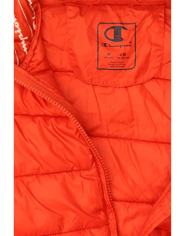 Champion Veste matelassée à capuche garçon 9-10 ans rouge moyen polyester