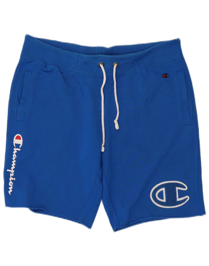 Champion Short de Sport Graphique Homme Grand Bleu Coton