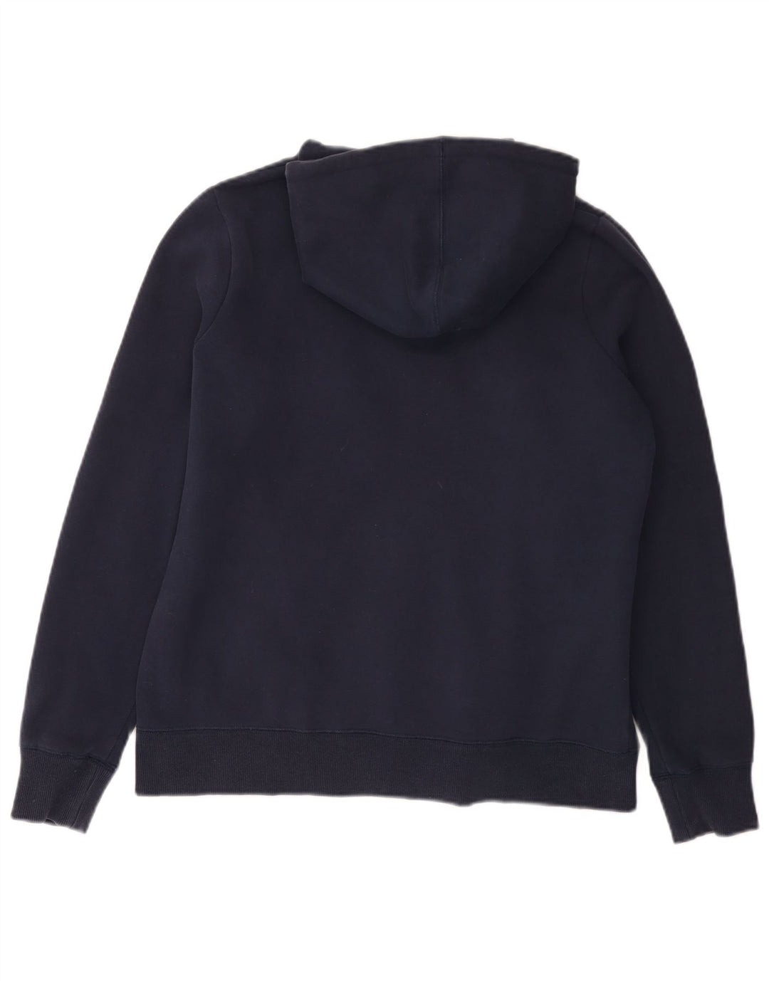 CREW CLOTHING Pull à capuche zippé pour femme UK 14 Grand coton bleu marine