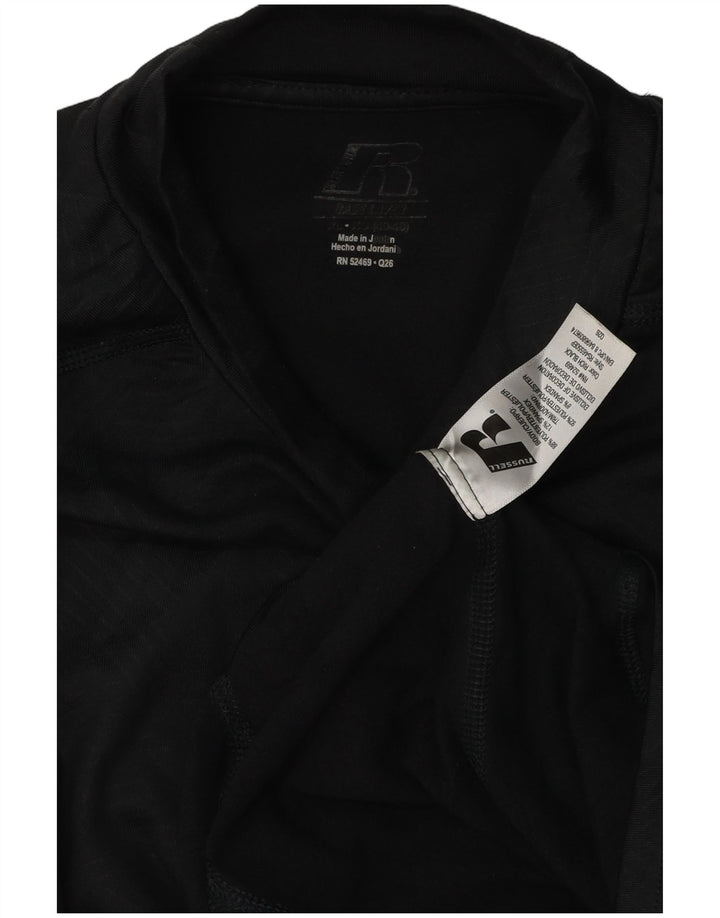 Russell Athletic Haut à manches longues Dri-Power Graphic pour homme XL Noir géométrique