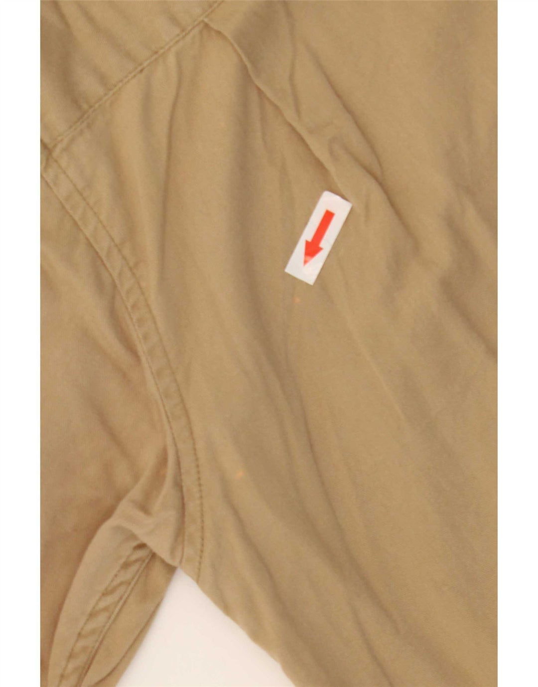 Guess Chemise à Manches Courtes Homme Petit Coton Beige