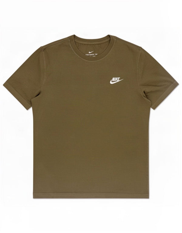 Nike T-Shirt Homme Kaki Moyen Coton