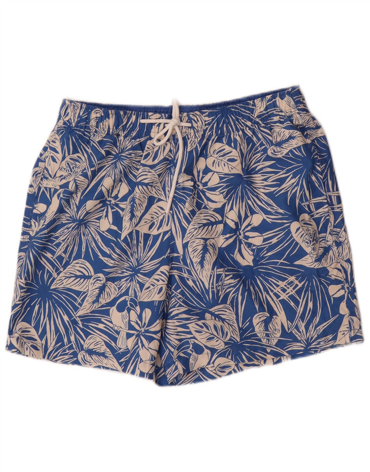 Marks & Spencer Short de Bain Homme Bleu Moyen Floral Polyester