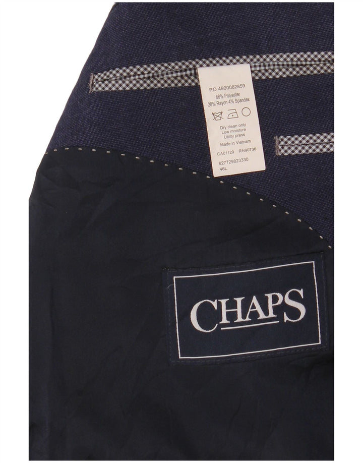 CHAPS Veste Blazer 2 Boutons Homme UK 46 3XL Bleu Marine Polyester