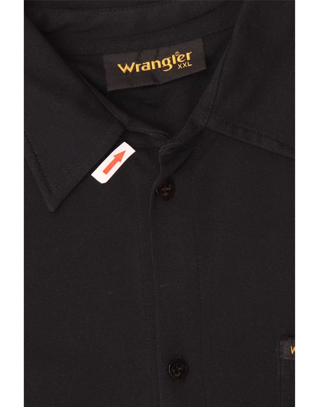 Wrangler Chemise à manches courtes pour homme 2XL Noir Polyamide