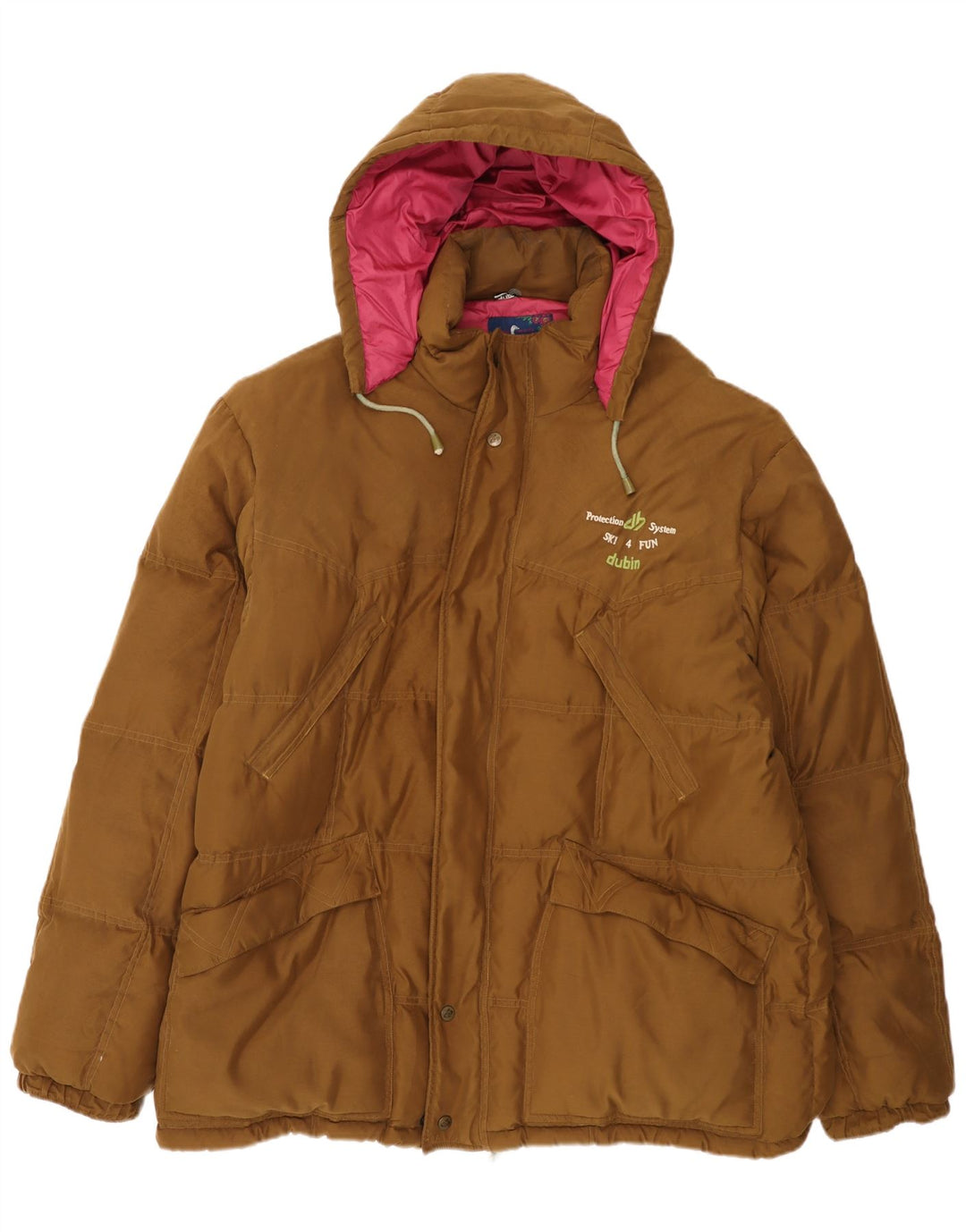 DUBIN Veste matelassée à capuche pour hommes IT 54 2XL Marron Polyester