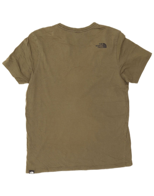 The North Face T-Shirt Homme Haut Large Kaki Coton