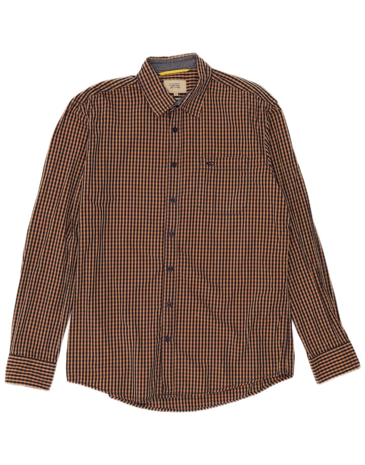 Camel Active Chemise Regular Fit Homme Marron Moyen Vichy Coton