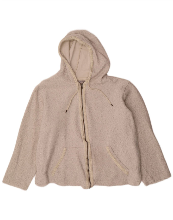 MOUNTAIN WAREHOUSE Pull à capuche zippé pour femme UK 20 2XL Blanc moucheté