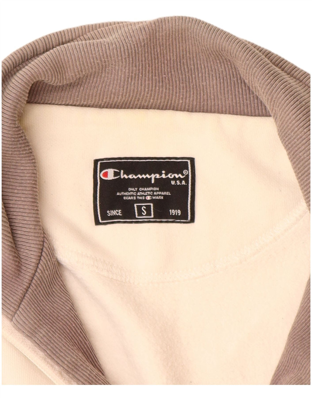 Champion Veste de survêtement pour homme Petit coton blanc