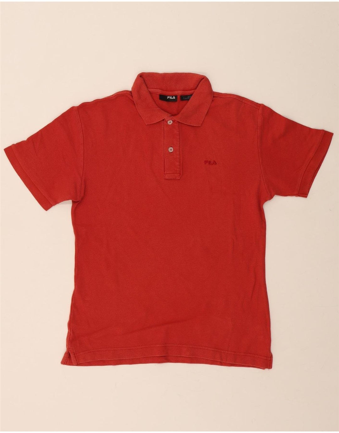 FILA Mens Polo Shirt Small Red Vintage Fila and Second-Hand Fila from Messina Hembry 