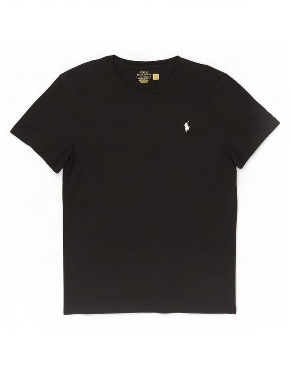 Polo Ralph Lauren T-shirt slim personnalisé pour hommes, grand coton noir