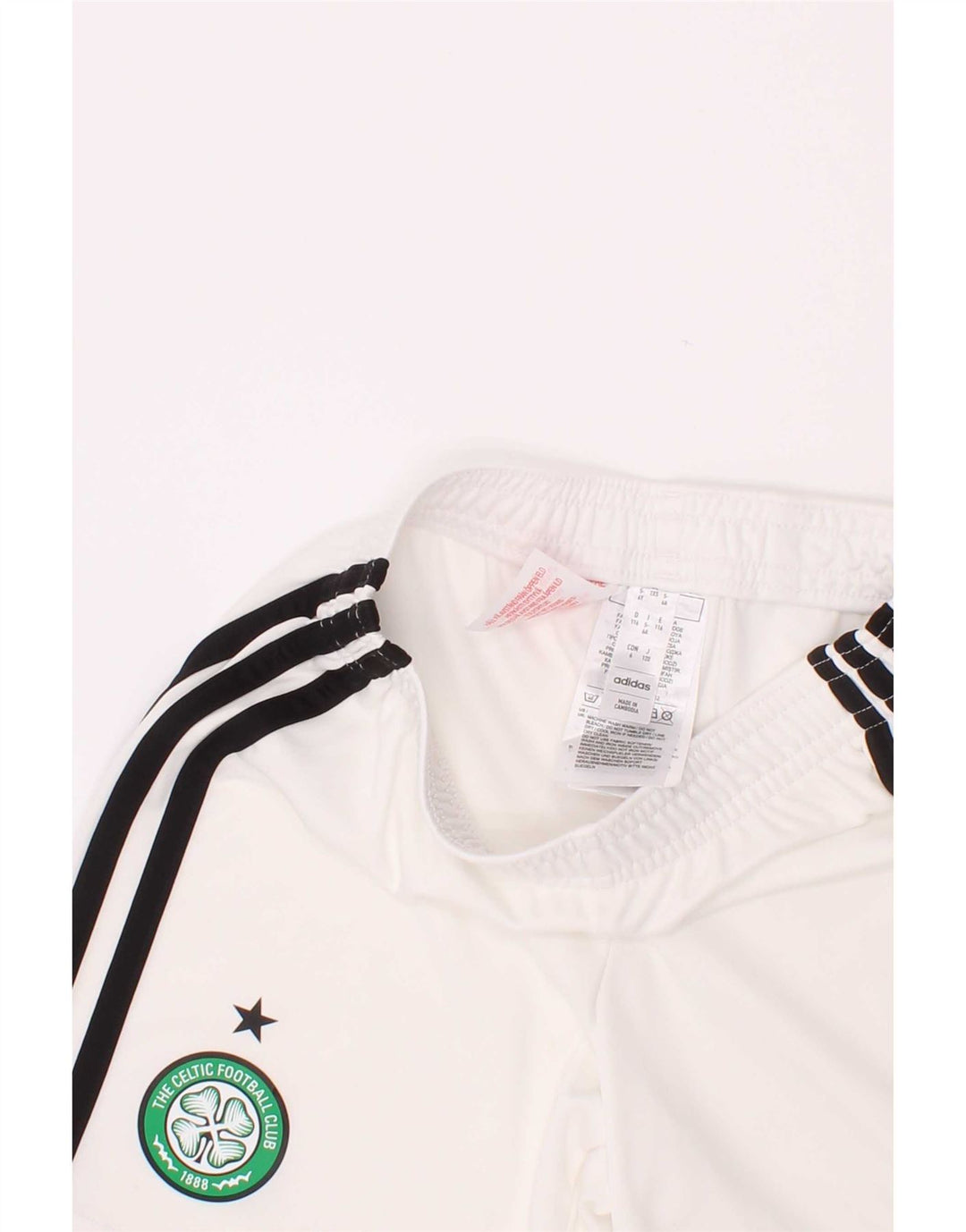 Adidas Garçons Boston Celtics Short de Sport 5-6 Ans Blanc Polyester