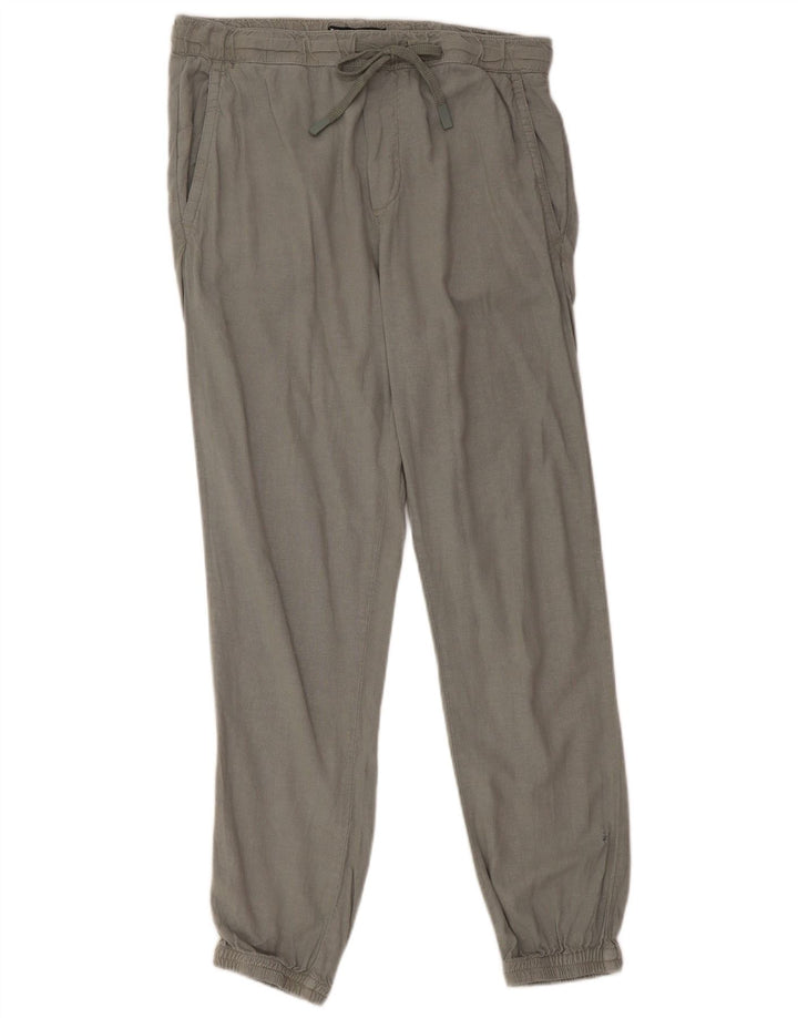 Pantalon Chino Joggers Femme Zara Moyen W30 L27 Gris Viscose