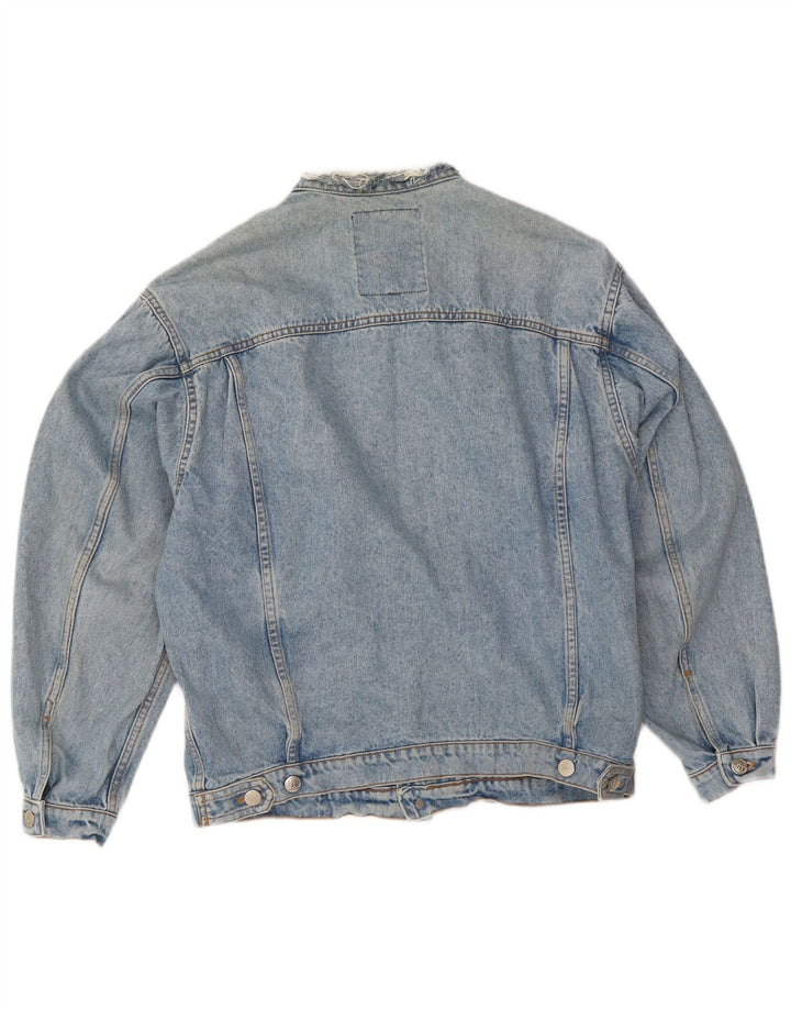 veste en denim homme vintage UK 36 Petit Bleu