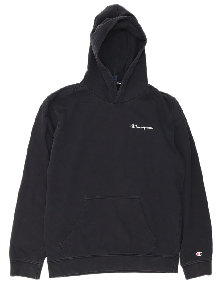 Champion Pull à Capuche Homme Bleu Marine Moyen Coton