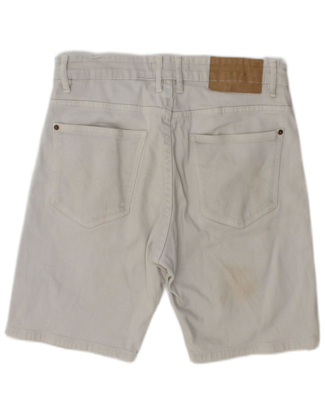 Zara Short en jean pour homme EU 40 Medium W30 Beige Coton
