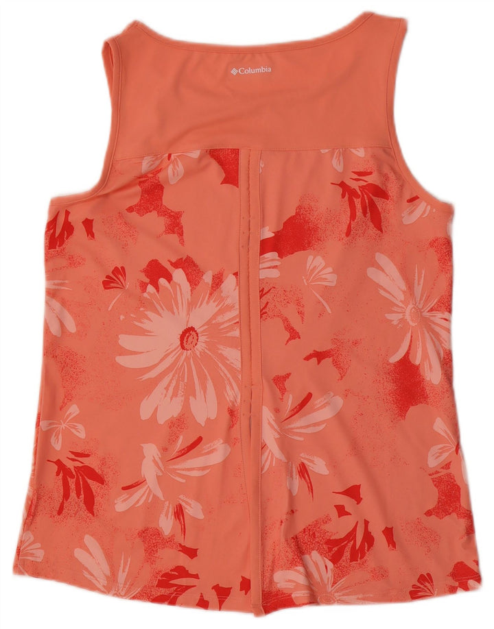 COLUMBIA Débardeur graphique pour femme UK 12 Polyester floral rose moyen
