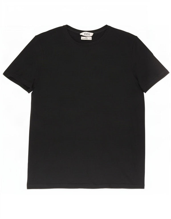 Cos T-Shirt régulier pour hommes, grand, en coton noir
