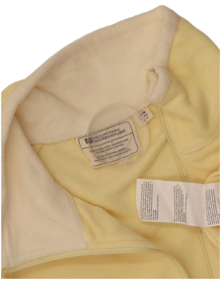 Mountain Warehouse Pull polaire à col zippé pour femme UK 16 Large Jaune