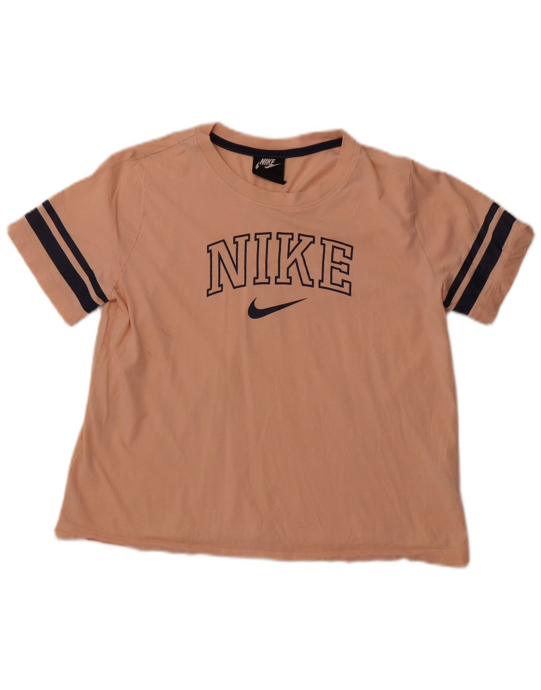 NIKE T-shirt graphique pour femme UK 14 Large Rose Coton