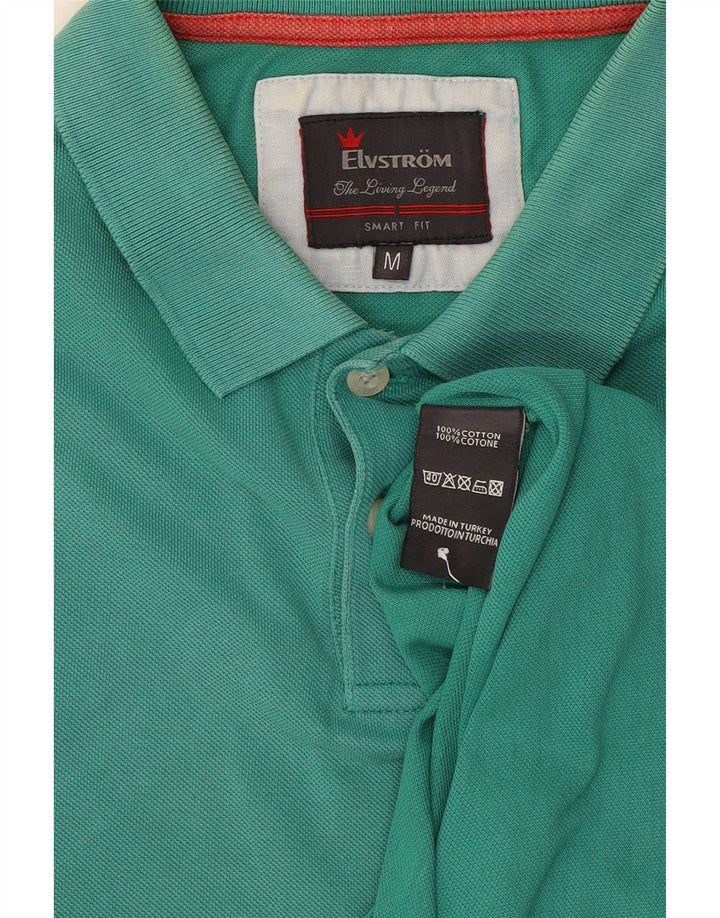 Elvstrom Polo Homme Vert Moyen Coton