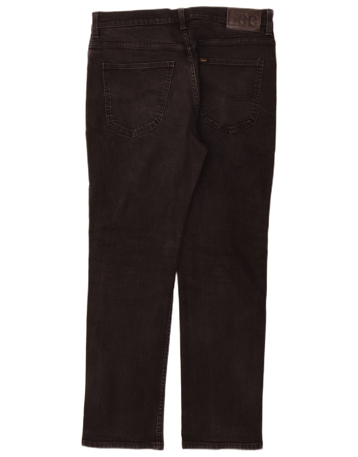 Lee Jean Droit Brooklyn Homme W34 L30 Noir Coton
