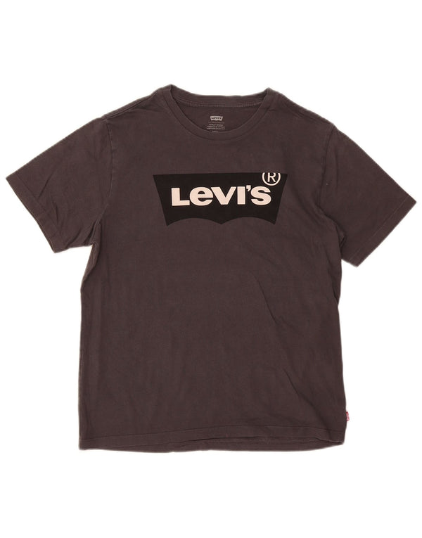Levi's T-Shirt Graphique Homme Petit Gris Coton
