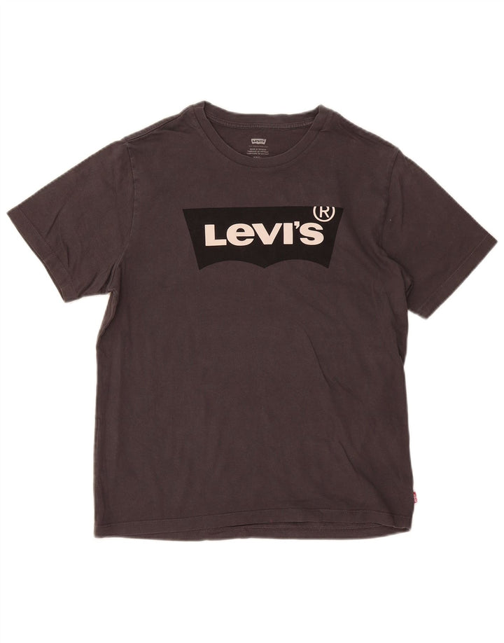 Levi's T-Shirt Graphique Homme Petit Gris Coton