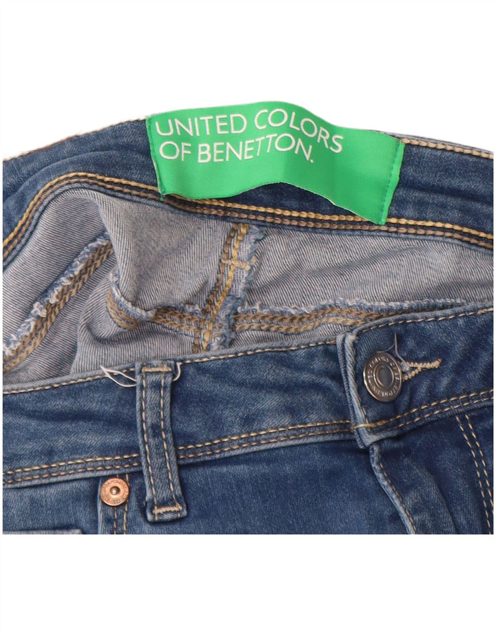 BENETTON Jean Skinny Femme W32 L31 Bleu Coton