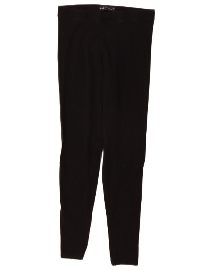 Marks & Spencer Leggings Femme UK 8 Small Noir Coton