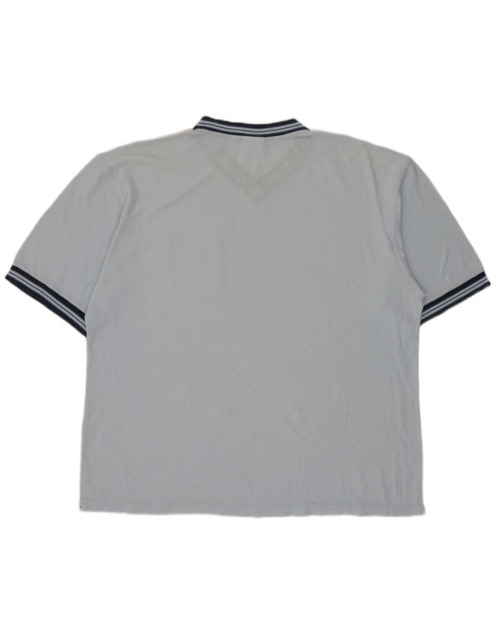 LACOSTE T-Shirt Homme Top Taille 7 2XL Bleu Coton