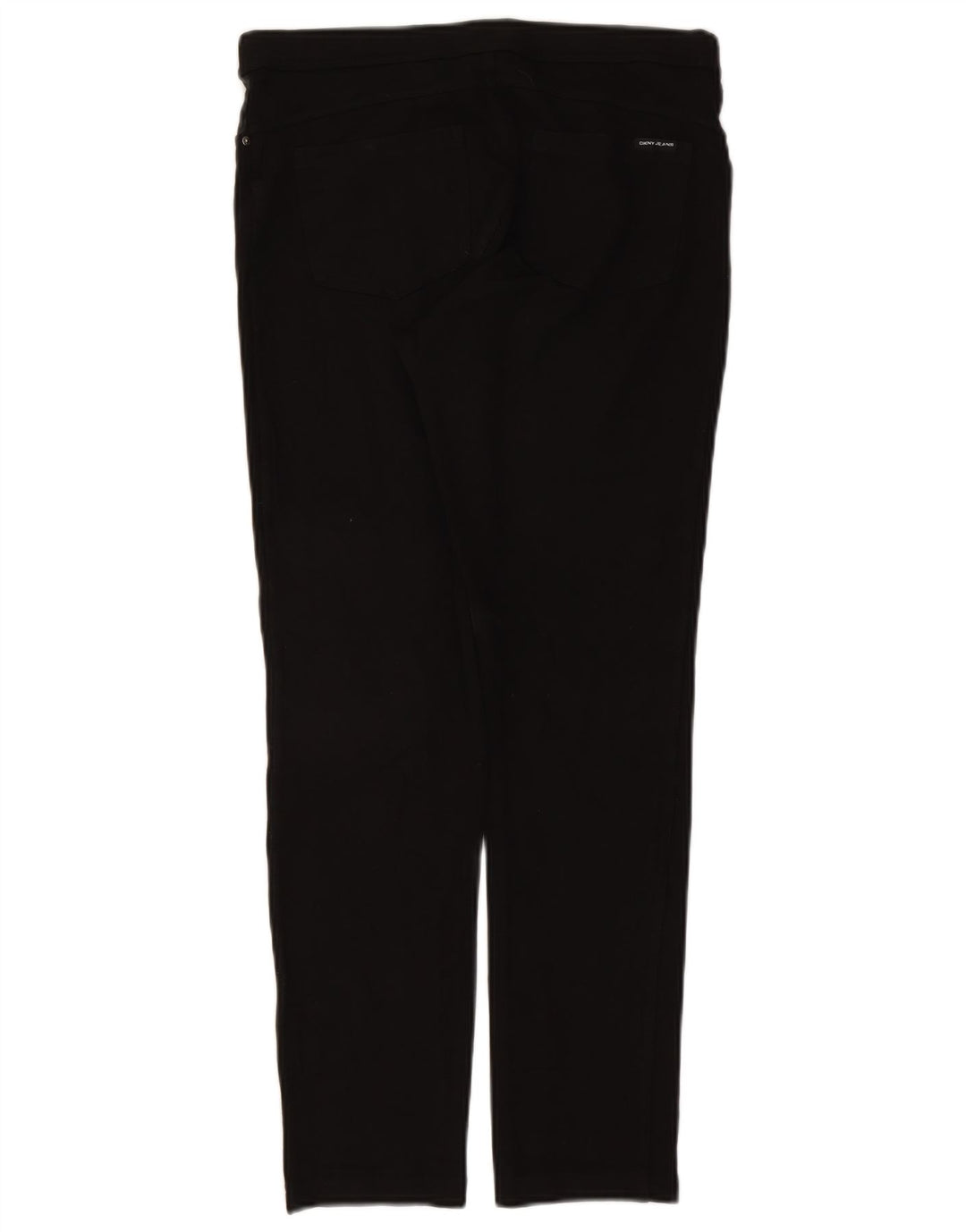 Dkny Pantalon Slim Casual Femme Moyen W30 L27 Noir Viscose