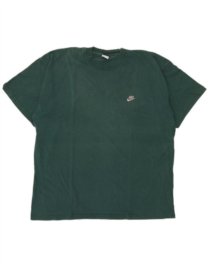 NIKE T-Shirt Homme Top 2XL Vert Coton