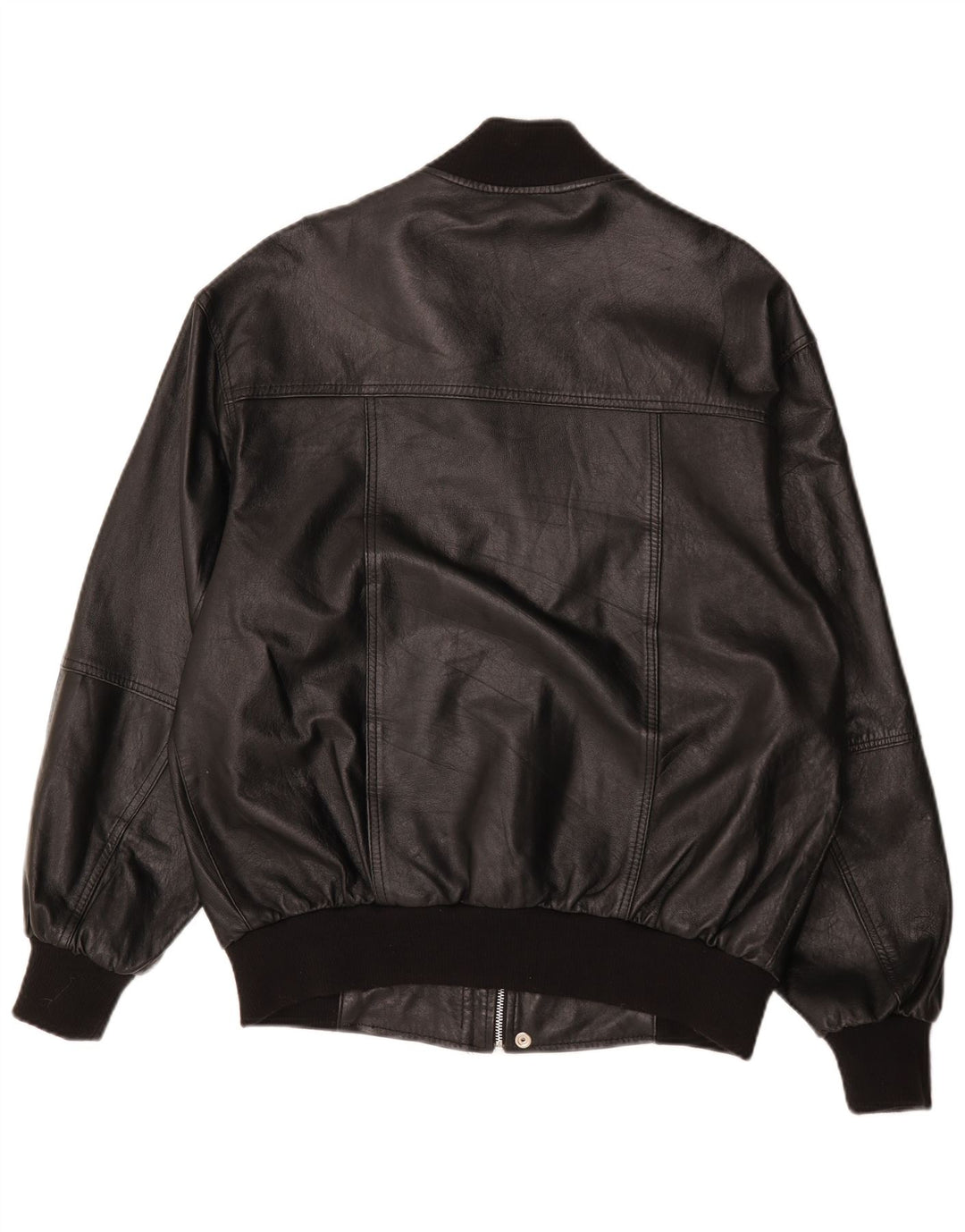 Veste en cuir Bomber homme vintage UK 38 Cuir noir moyen