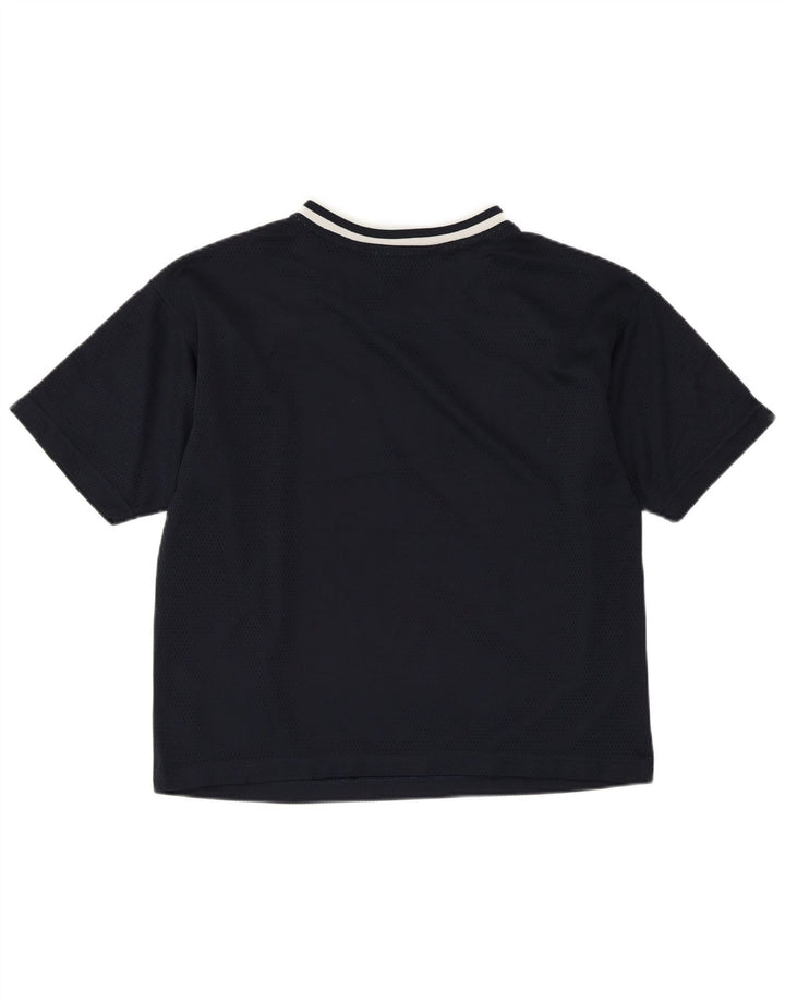 CHAMPION T-shirt graphique surdimensionné pour femme UK 10 Small Bleu marine