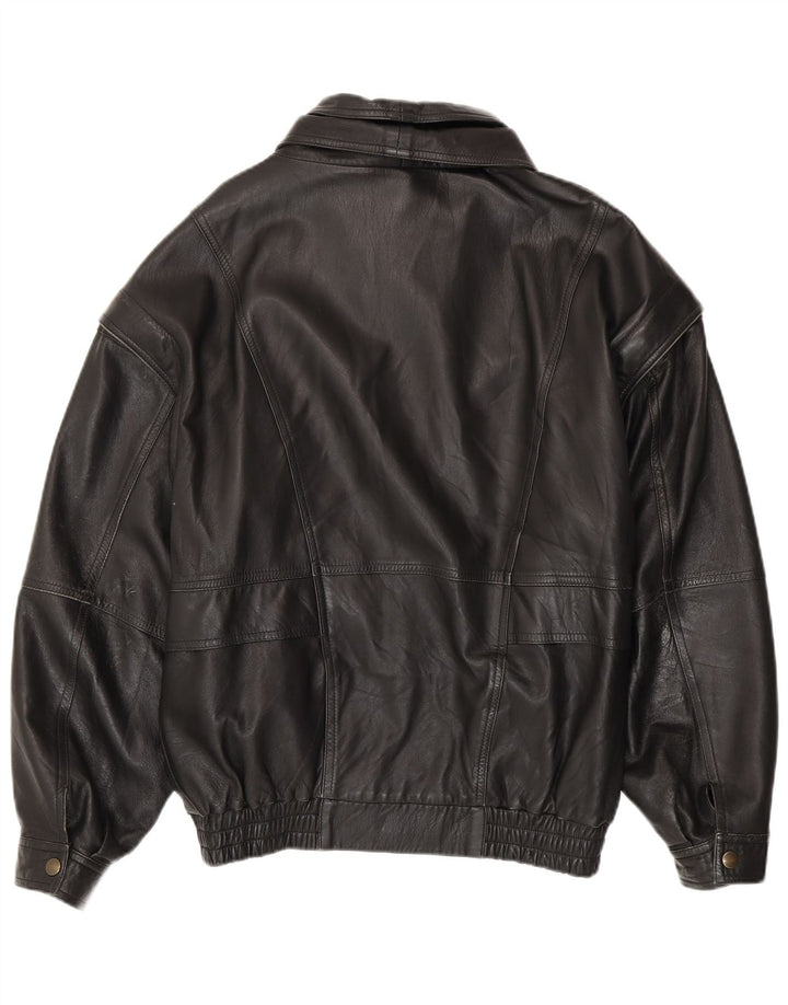 SAMANTA Veste en cuir homme IT 52 XL Noir