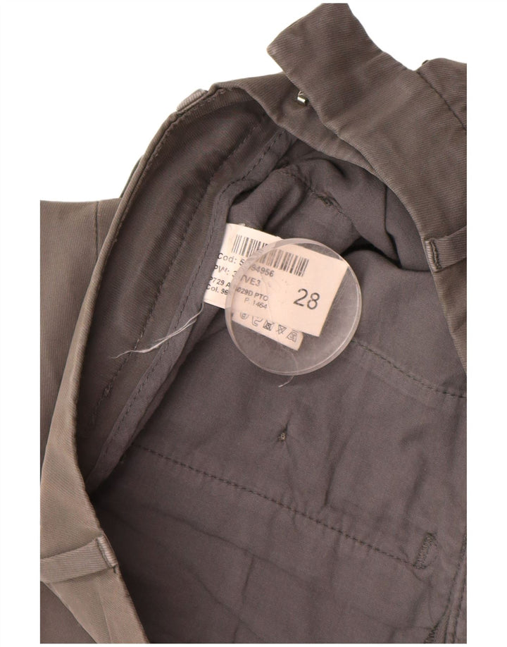 DONDUP Pantalon Chino Slim Fit Femme W28 L28 Gris Coton