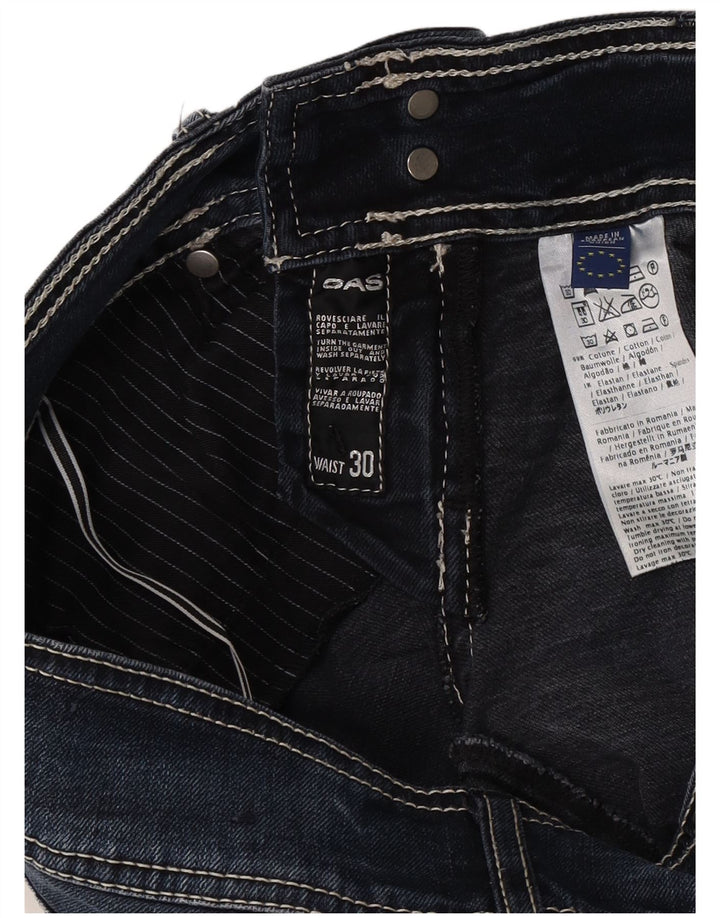Gas Jean Slim Femme W30 L34 Bleu Marine Coton