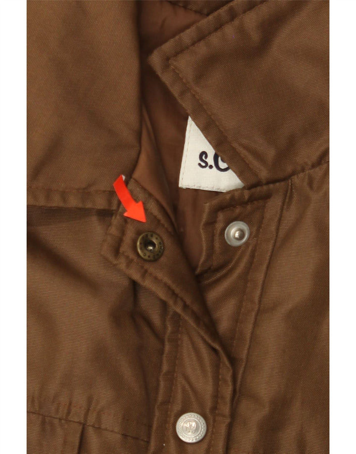 S.OLIVER Womens Bomber Jacket EU 40 Medium Brown Polyamide Vintage S.Oliver and Second-Hand S.Oliver from Messina Hembry 