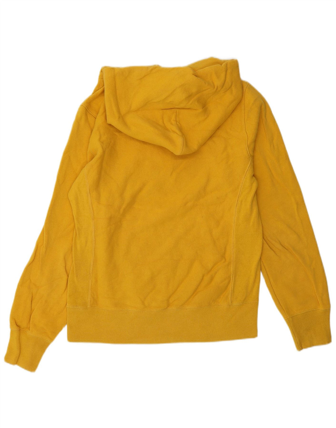 CHAMPION Pull à capuche graphique Reverse Weave pour femme UK 14 Jaune moyen