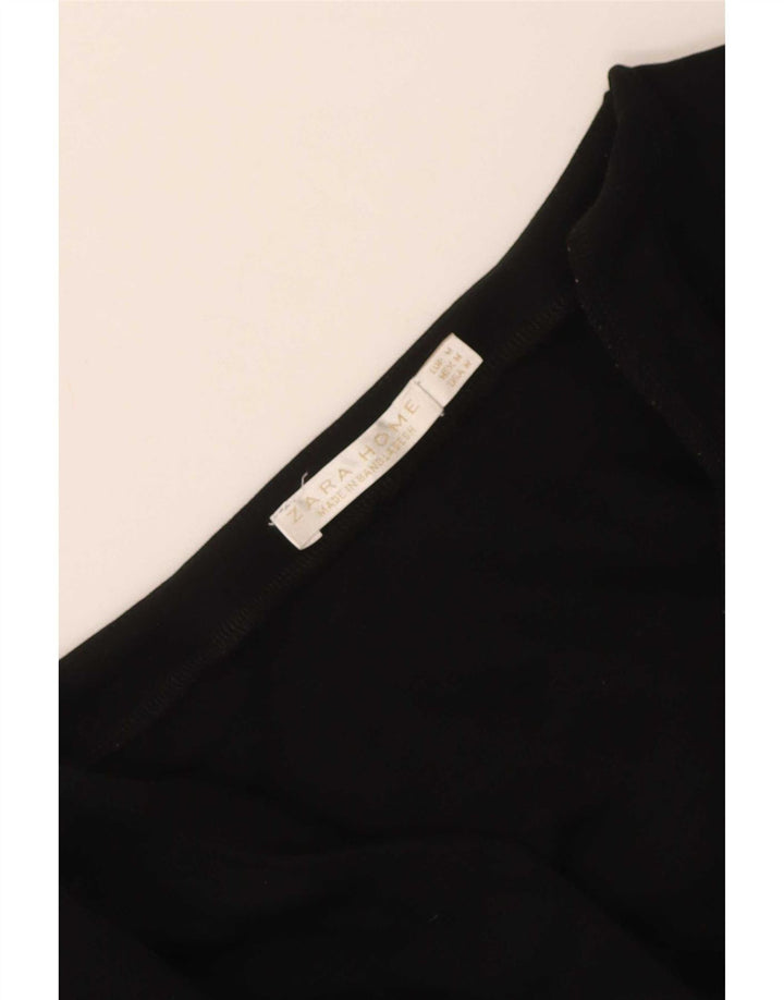 Zara Robe T-Shirt Femme UK 14 Moyen Noir