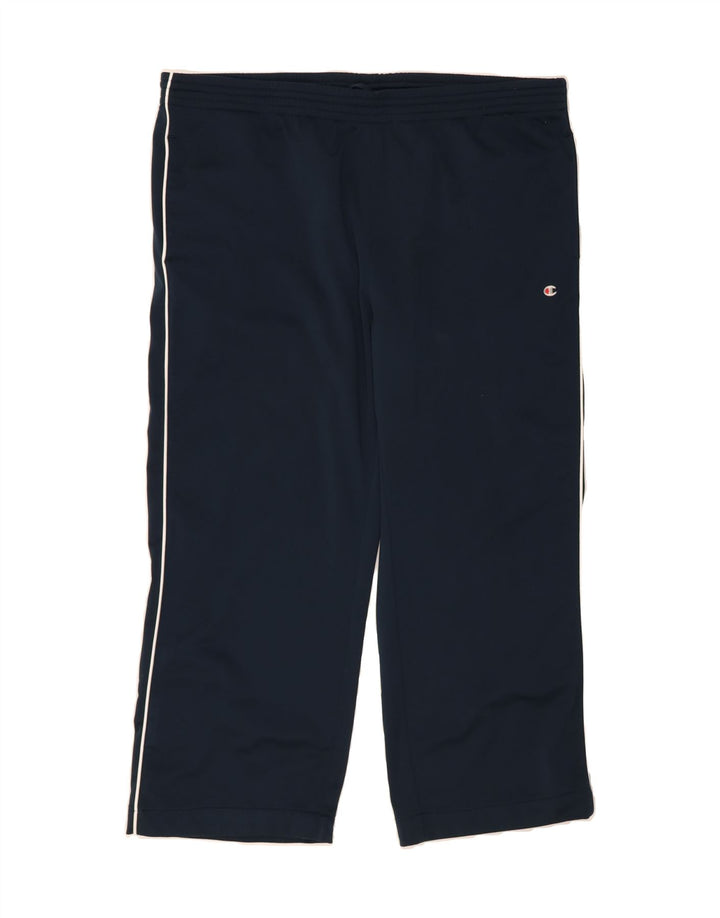 CHAMPION Mens Tracksuit Trousers 2XL Navy Blue Polyester Vintage Champion and Second-Hand Champion from Messina Hembry 
