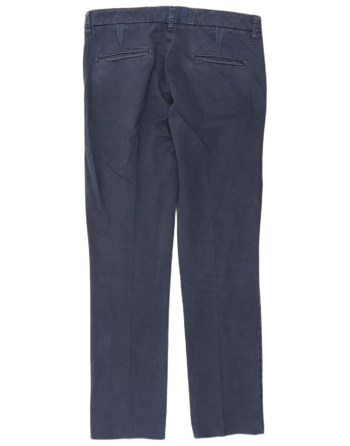 Fay Pantalon Chino Slim Femme W28 L30 Bleu Marine